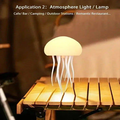 Verbesserte stille Quallenlampe, Quallenlicht mit tanzenden Beinen, Sprachsteuerung für Schlafzimmer, Wohnzimmer und Weihnachtsgeschenke